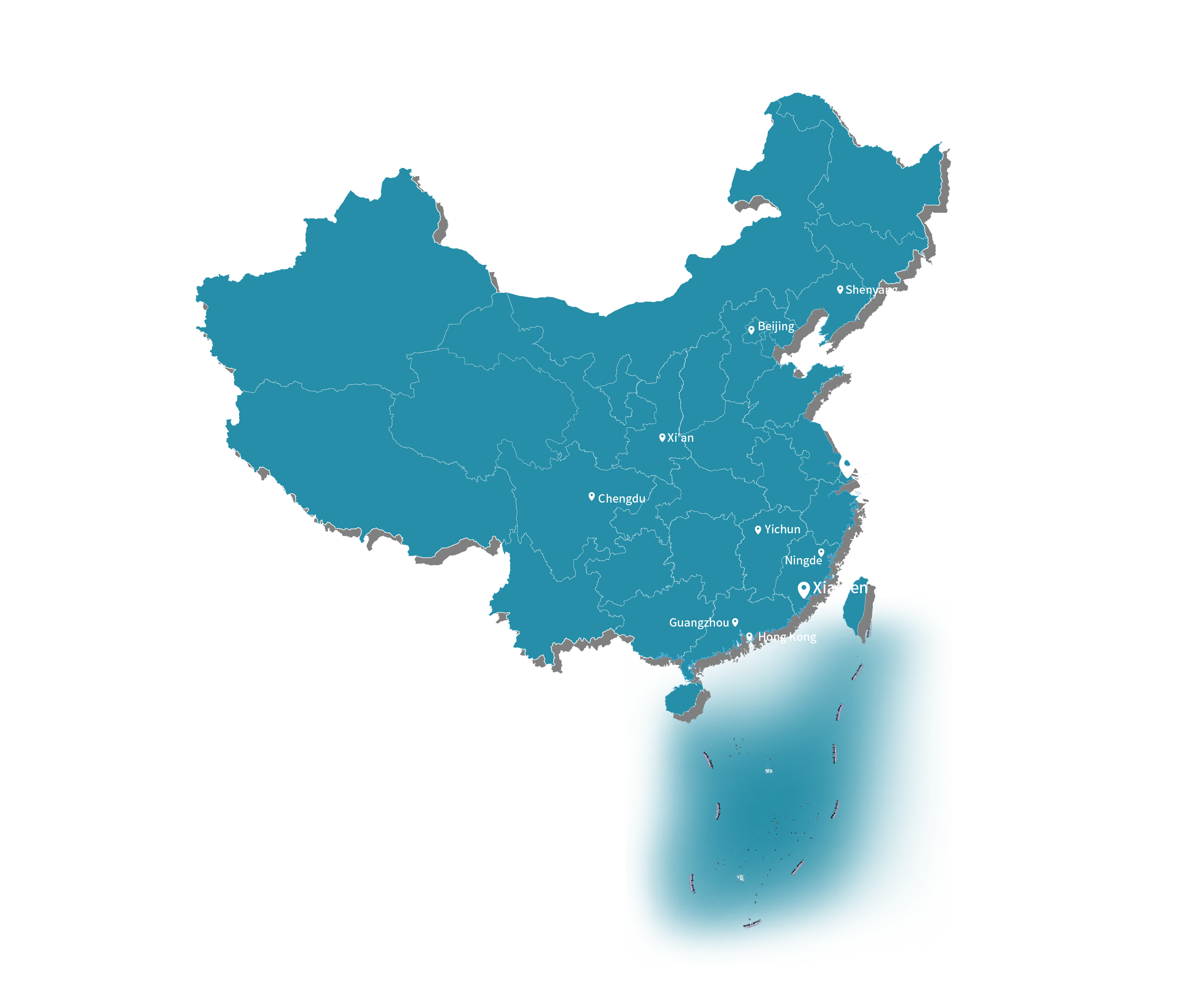 TreatGut locations in China